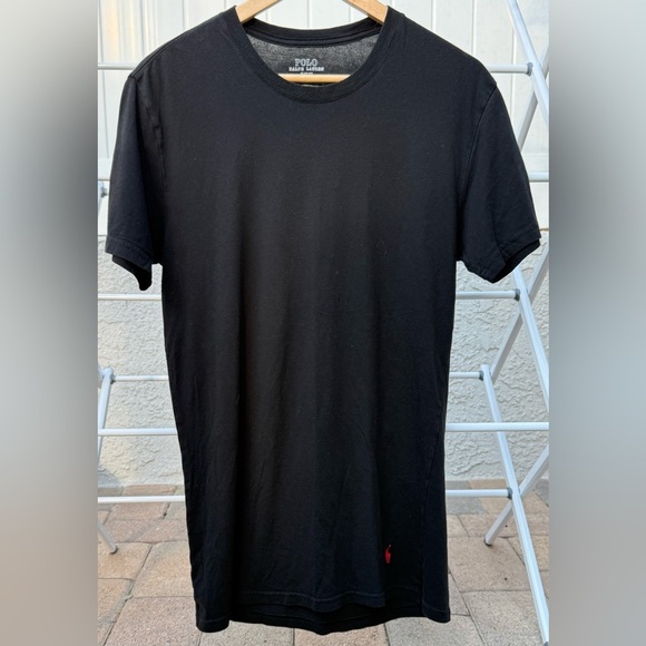 π£ Polo Ralph Lauren 4D-Flex Black Logo Tee Shirt β Menβs Medium - Picture 1 of 5